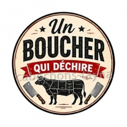 un boucher qui déchire