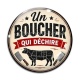 Cabochon Verre - un boucher qui déchire