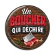 Cabochon Résine - un boucher qui déchire