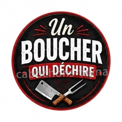 un boucher qui déchire