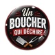 Cabochon Verre - un boucher qui déchire