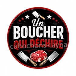 un boucher qui déchire