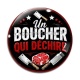 Cabochon Verre - un boucher qui déchire