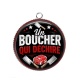 Pendentif Cabochon Argent - un boucher qui déchire
