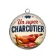 Pendentif Cabochon Argent - un super charcutier