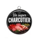 Pendentif Cabochon Argent - un super charcutier