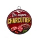 Pendentif Cabochon Argent - un super charcutier