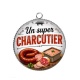Pendentif Cabochon Argent - un super charcutier