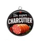 Pendentif Cabochon Argent - un super charcutier