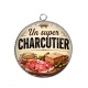 Pendentif Cabochon Argent - un super charcutier