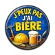Cabochon Résine - j'peux pas j'ai bière