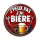 Cabochon Résine - j'peux pas j'ai bière