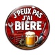 Cabochon Verre - j'peux pas j'ai bière