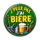 Cabochon Résine - j'peux pas j'ai bière