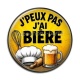 Cabochon Résine - j'peux pas j'ai bière