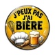 Cabochon Verre - j'peux pas j'ai bière