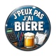 Cabochon Verre - j'peux pas j'ai bière