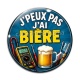 Cabochon Verre - j'peux pas j'ai bière