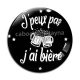 Cabochon Verre - j'peux pas j'ai bière