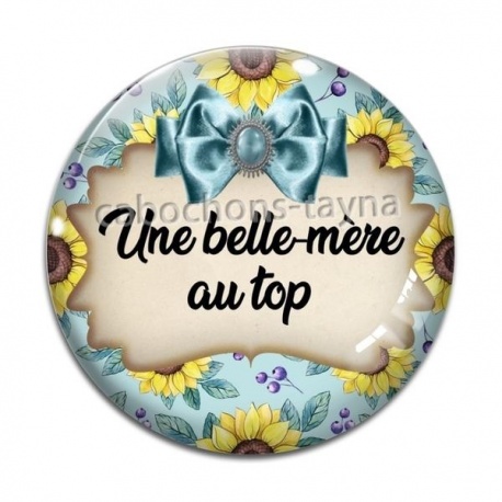 Cabochon Verre - belle mère au top