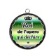 Pendentif Cabochon Argent - roi de l'apéro qui déchire
