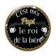 Cabochon Verre - c'est moi papi le roi de l'apéro
