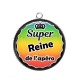 Pendentif Cabochon Argent - super reine de l'apéro