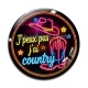 Cabochon Verre - j'peux pas j'ai country