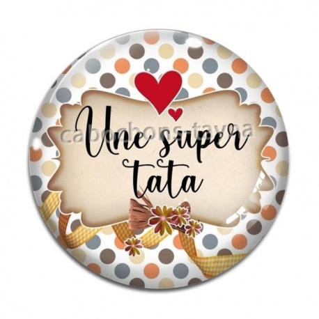 Cabochon Verre - une super tata