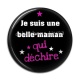 Cabochon Résine - je suis une belle maman qui déchire