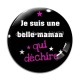 Cabochon Verre - je suis une belle maman qui déchire