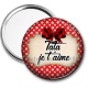 Miroir de poche - tata je t'aime