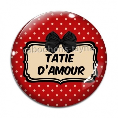 Cabochon Verre - tatie d'amour