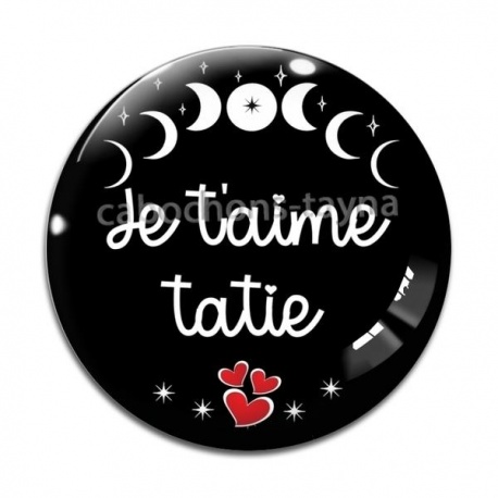 Cabochon Verre - je t'aime tatie
