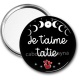 Miroir de poche - je t'aime tatie