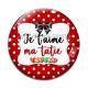 Cabochon Verre - je t'aime ma tatie