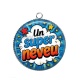Pendentif Cabochon Argent - un super neveu