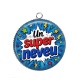Pendentif Cabochon Argent - un super neveu