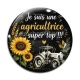 Cabochon Verre - je suis une agricultrice super top