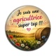 Cabochon Résine - je suis une agricultrice super top