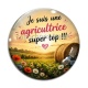 Cabochon Verre - je suis une agricultrice super top