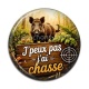 Cabochon Résine - j'peux pas j'ai chasse