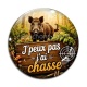 Cabochon Verre - j'peux pas j'ai chasse