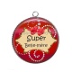 Pendentif Cabochon Argent - super belle mère