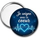 Miroir de poche - je soigne avec le coeur