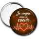 Miroir de poche - je soigne avec le coeur
