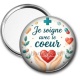 Miroir de poche - je soigne avec le coeur