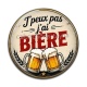 Cabochon Résine - j'peux pas j'ai bière