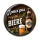 Cabochon Résine - j'peux pas j'ai bière