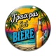 Cabochon Verre - j'peux pas j'ai bière